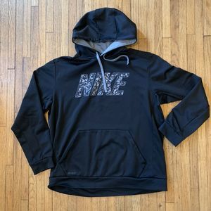 Nike Therma Fit Black Spellout Hoodie